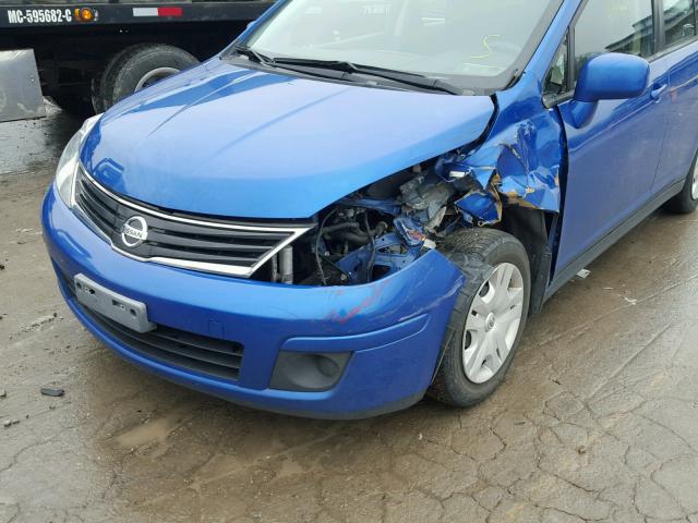 3N1BC1CP2CK813340 - 2012 NISSAN VERSA S BLUE photo 9