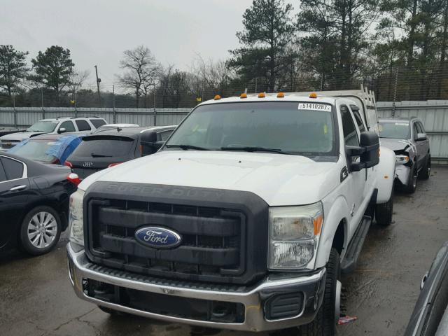 1FT8W3DT7BEC84367 - 2011 FORD F350 SUPER WHITE photo 2