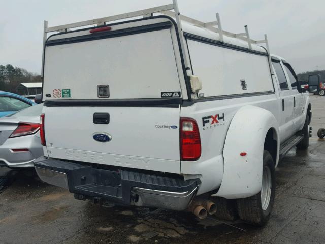 1FT8W3DT7BEC84367 - 2011 FORD F350 SUPER WHITE photo 4