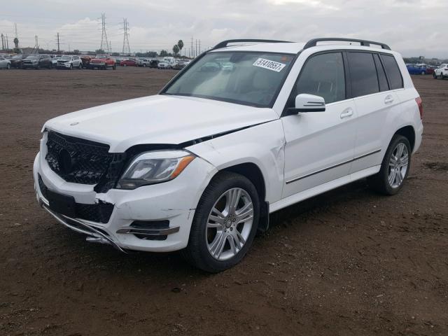 WDCGG8JB3FG430589 - 2015 MERCEDES-BENZ GLK 350 4M WHITE photo 2