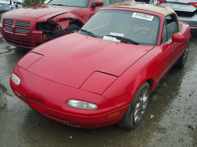 JM1NA3510N1313072 - 1992 MAZDA MX-5 MIATA RED photo 2