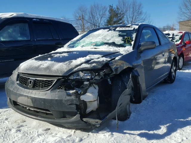 1HGEM21914L015857 - 2004 HONDA CIVIC EX ნაცრისფერი ფოტო 2