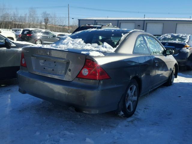 1HGEM21914L015857 - 2004 HONDA CIVIC EX GRAY photo 4