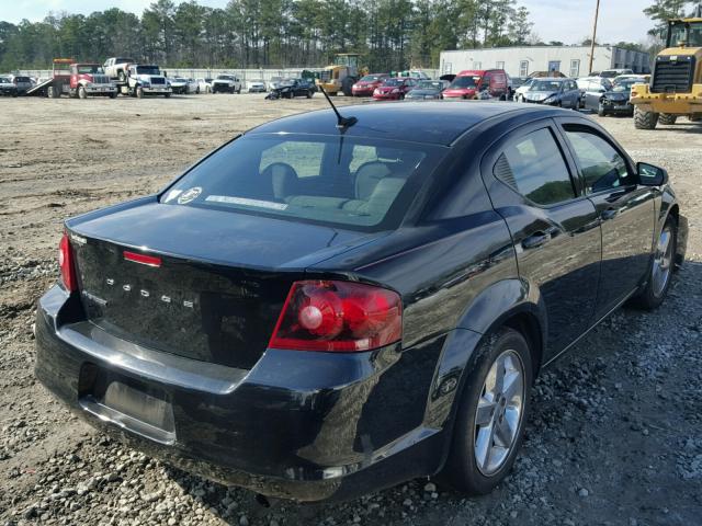 1C3CDZAB2DN564980 - 2013 DODGE AVENGER SE BLACK photo 4