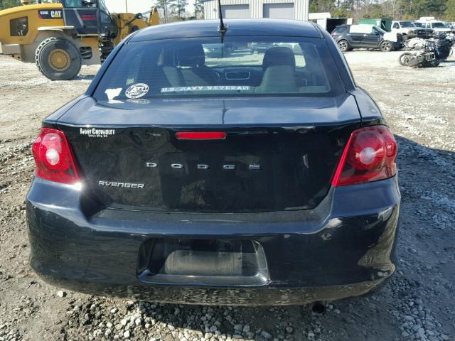 1C3CDZAB2DN564980 - 2013 DODGE AVENGER SE BLACK photo 9