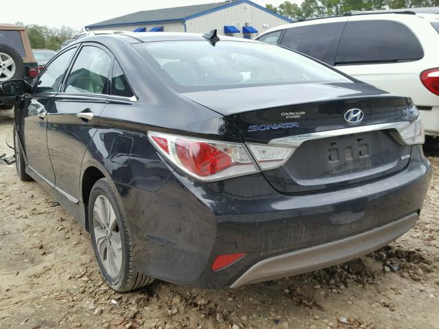 KMHEC4A40EA107729 - 2014 HYUNDAI SONATA HYB BLACK photo 3