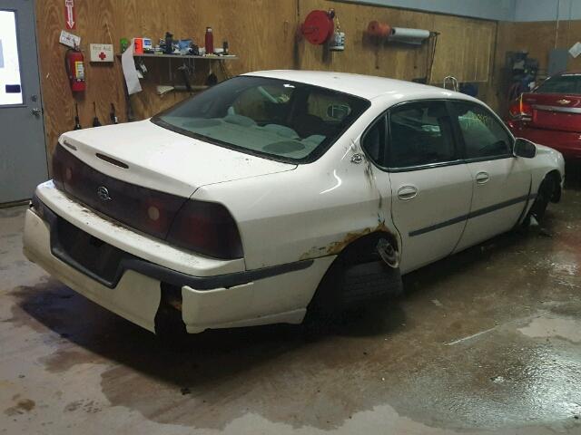 2G1WF52E539410746 - 2003 CHEVROLET IMPALA WHITE photo 4