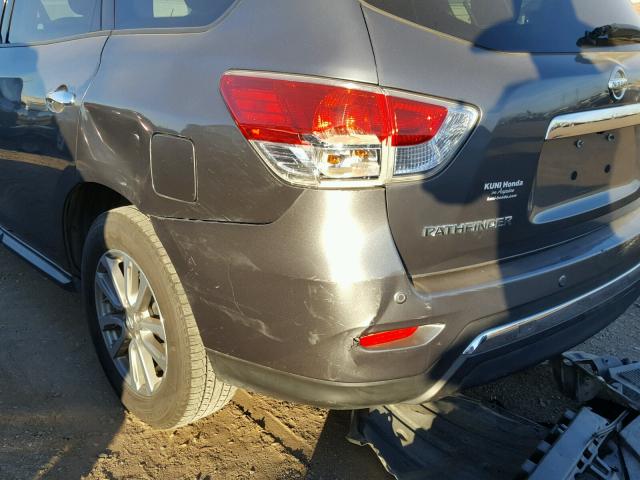 5N1AR2MM1GC615177 - 2016 NISSAN PATHFINDER GRAY photo 9