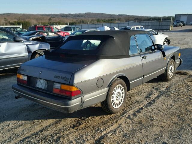 YS3AT76L6H7032470 - 1987 SAAB 900 GRAY photo 4