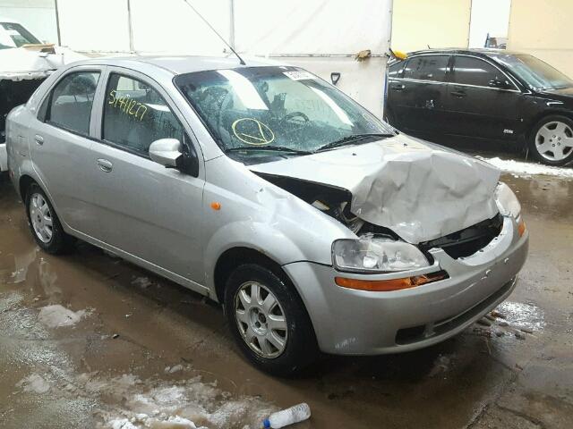 KL1TJ52604B161149 - 2004 CHEVROLET AVEO LS SILVER photo 1