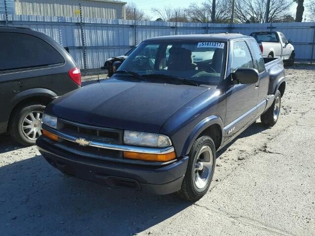 1GCCS19W818177581 - 2001 CHEVROLET S TRUCK S1 BLUE photo 2