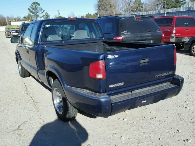 1GCCS19W818177581 - 2001 CHEVROLET S TRUCK S1 BLUE photo 3