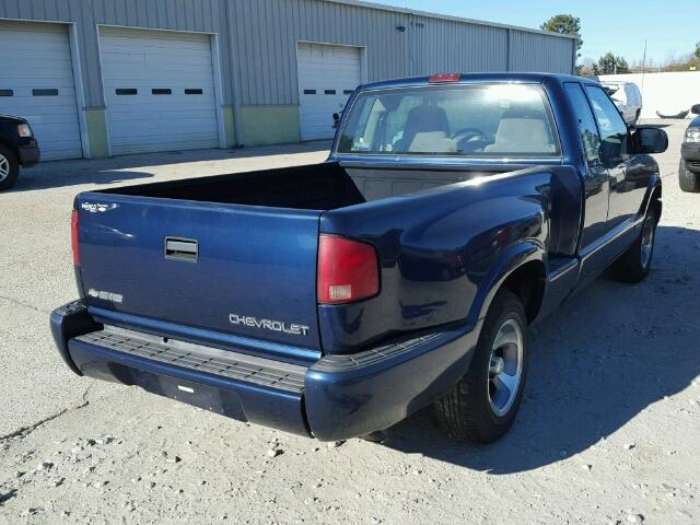 1GCCS19W818177581 - 2001 CHEVROLET S TRUCK S1 BLUE photo 4