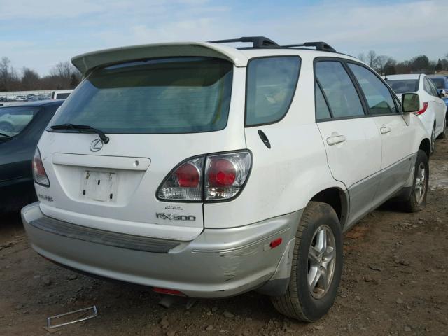 JTJHF10U210216229 - 2001 LEXUS RX 300 WHITE photo 4