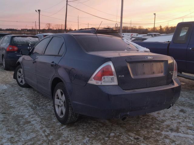 3FAHP01177R141301 - 2007 FORD FUSION SE BLUE photo 3