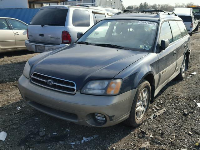 4S3BH6755Y7655750 - 2000 SUBARU LEGACY OUT BLUE photo 2