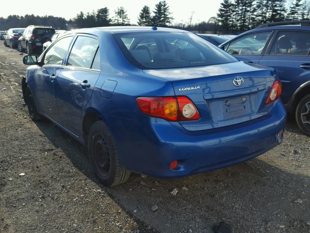 JTDBL40E399085525 - 2009 TOYOTA COROLLA BA BLUE photo 3