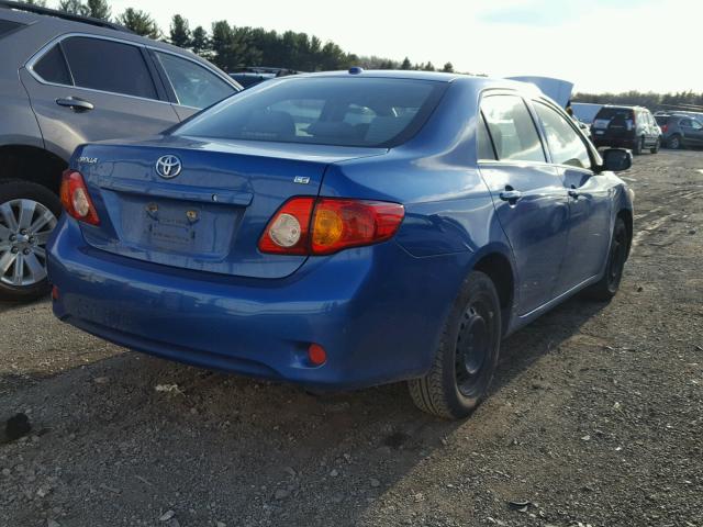 JTDBL40E399085525 - 2009 TOYOTA COROLLA BA BLUE photo 4