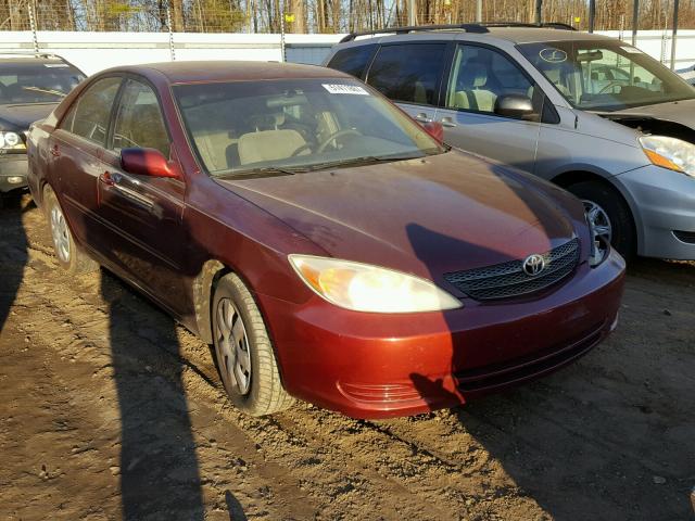 4T1BE32K94U369184 - 2004 TOYOTA CAMRY LE BURGUNDY photo 1