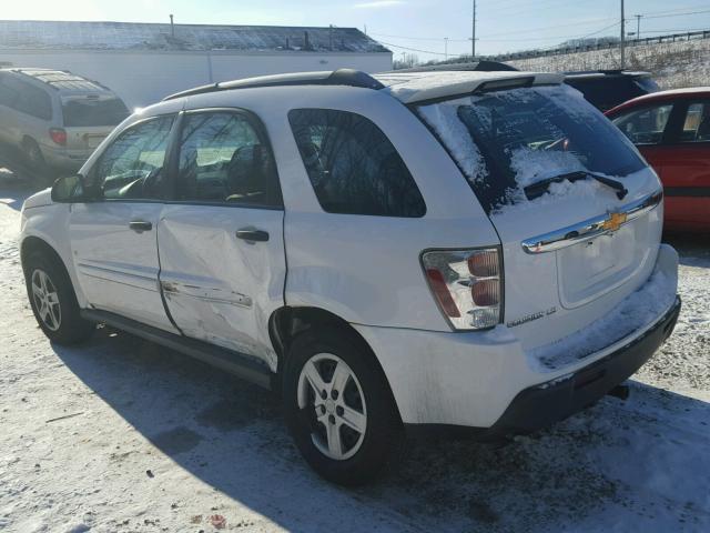 2CNDL13F966118347 - 2006 CHEVROLET EQUINOX LS WHITE photo 3