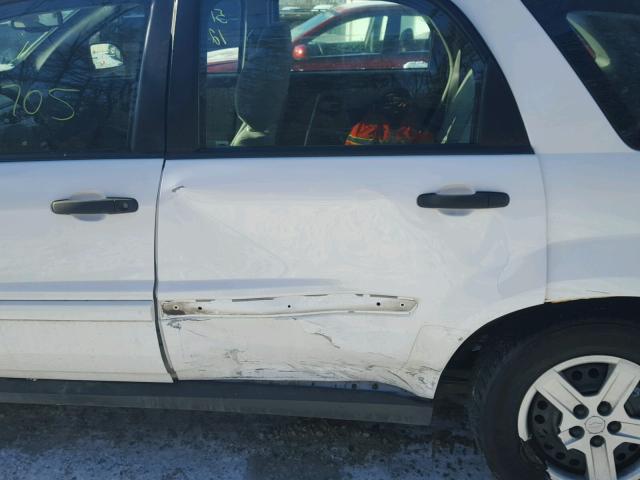 2CNDL13F966118347 - 2006 CHEVROLET EQUINOX LS WHITE photo 9