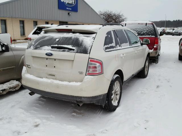 2FMDK48C49BB01812 - 2009 FORD EDGE SEL WHITE photo 4