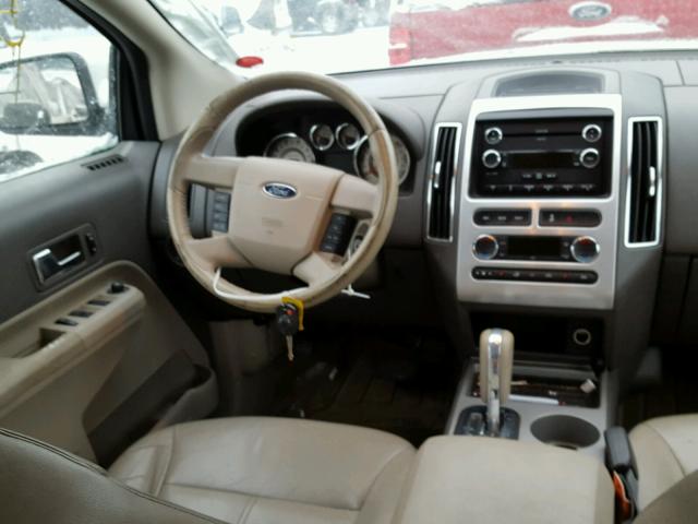 2FMDK48C49BB01812 - 2009 FORD EDGE SEL WHITE photo 9