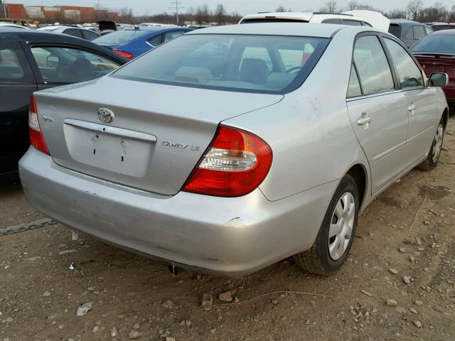 4T1BE32K54U790769 - 2004 TOYOTA CAMRY LE SILVER photo 4