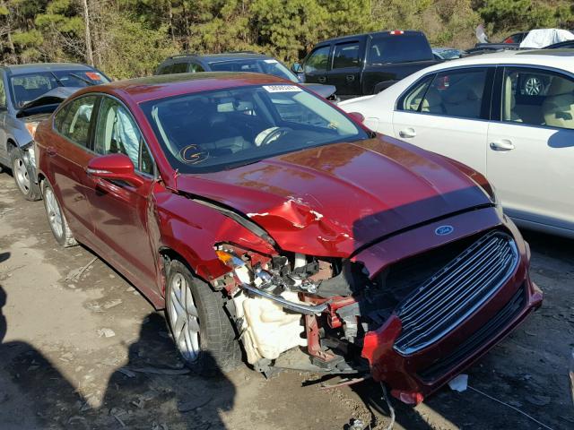 3FA6P0HR0DR367968 - 2013 FORD FUSION SE BURGUNDY photo 1