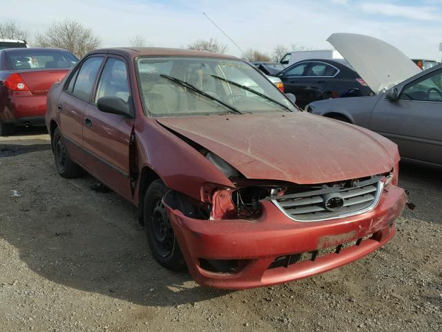 2T1BR12E12C539300 - 2002 TOYOTA COROLLA CE RED photo 1