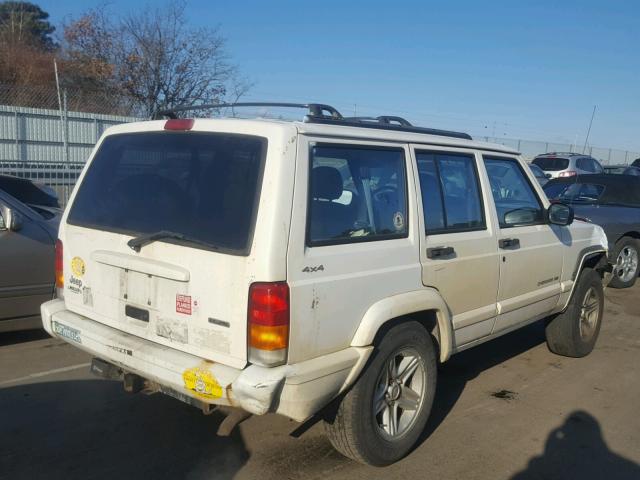 1J4FF58S81L618706 - 2001 JEEP CHEROKEE C WHITE photo 4