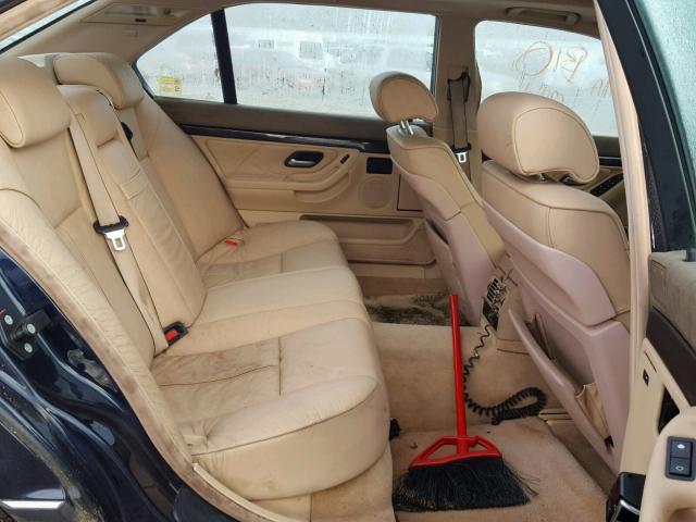 WBAGH83491DP31604 - 2001 BMW 740 IL BLUE photo 6