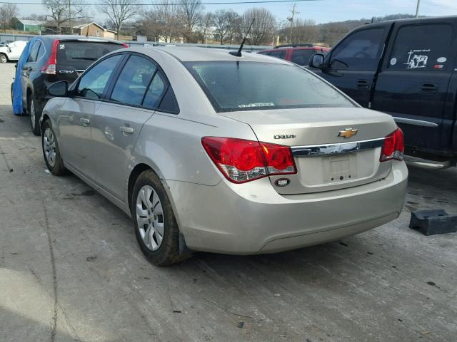 1G1PB5SH1D7247834 - 2013 CHEVROLET CRUZE LS GOLD photo 3