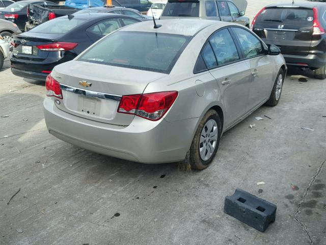 1G1PB5SH1D7247834 - 2013 CHEVROLET CRUZE LS GOLD photo 4