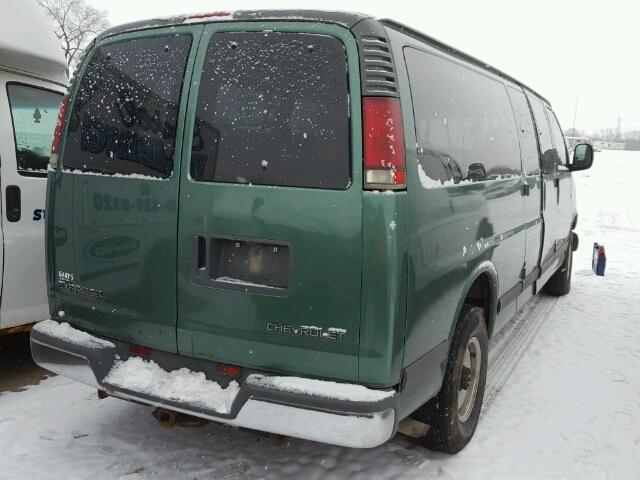 1GAHG39R1Y1260536 - 2000 CHEVROLET EXPRESS G3 GREEN photo 4