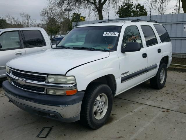 1GNEK13T5YJ105027 - 2000 CHEVROLET TAHOE K150 WHITE photo 2