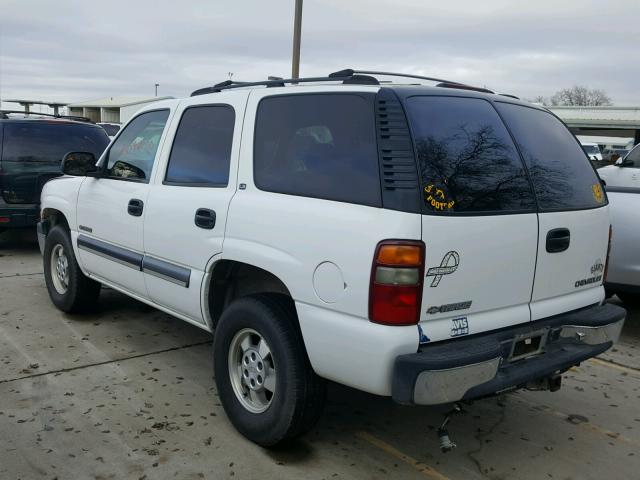 1GNEK13T5YJ105027 - 2000 CHEVROLET TAHOE K150 WHITE photo 3