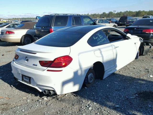 WBSLX9C58DD159702 - 2013 BMW M6 WHITE photo 4