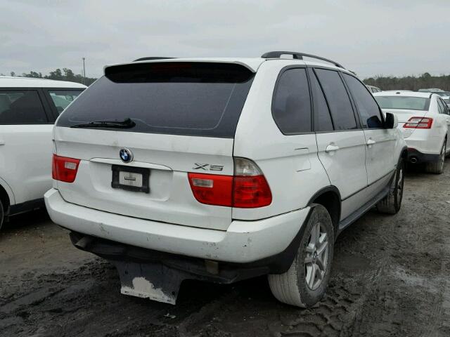 5UXFA13526LY27704 - 2006 BMW X5 3.0I WHITE photo 4