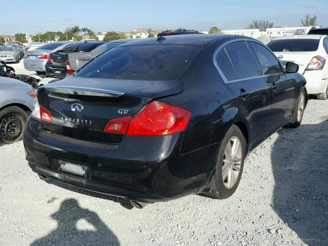 JN1CV6AP7DM724895 - 2013 INFINITI G37 BASE BLACK photo 4