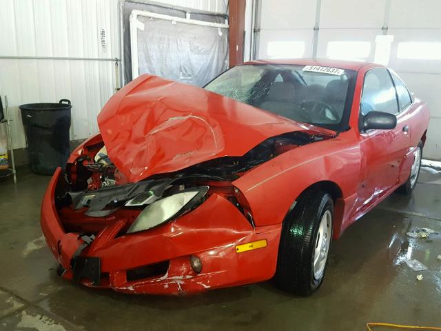 3G2JB12F55S159560 - 2005 PONTIAC SUNFIRE RED photo 2