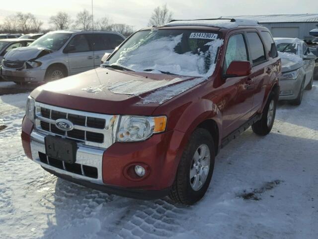 1FMCU0E72CKC38492 - 2012 FORD ESCAPE LIM RED photo 2