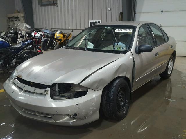 1G1JC52F237249852 - 2003 CHEVROLET CAVALIER TAN photo 2