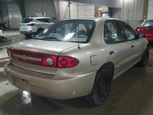 1G1JC52F237249852 - 2003 CHEVROLET CAVALIER TAN photo 4