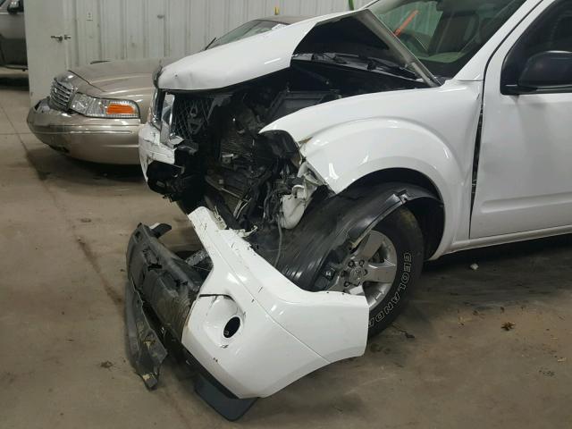 1N6AD0ER2CC472359 - 2012 NISSAN FRONTIER S WHITE photo 9