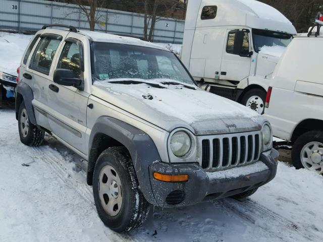 1J4GL48K02W101777 - 2002 JEEP LIBERTY SP SILVER photo 1