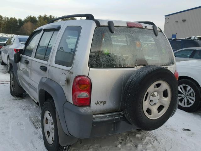 1J4GL48K02W101777 - 2002 JEEP LIBERTY SP SILVER photo 3