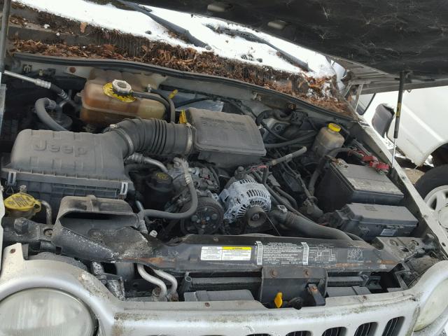 1J4GL48K02W101777 - 2002 JEEP LIBERTY SP SILVER photo 7