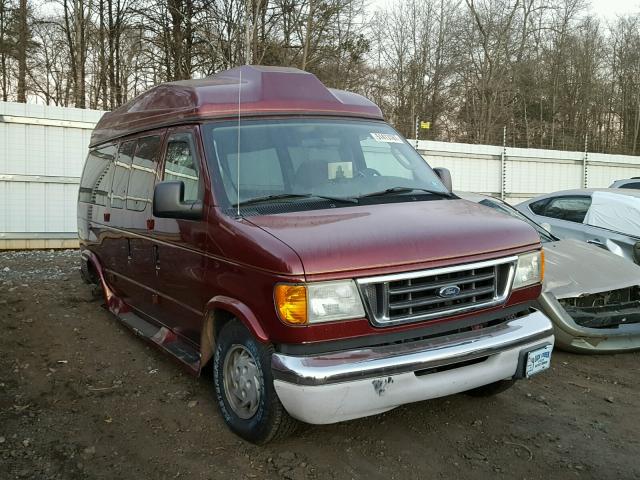 1FMRE11L83HB04356 - 2003 FORD ECONOLINE BURGUNDY photo 1