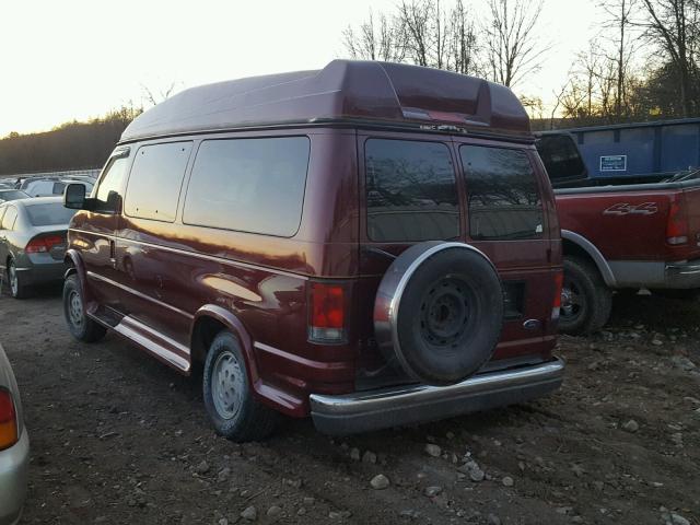 1FMRE11L83HB04356 - 2003 FORD ECONOLINE BURGUNDY photo 3